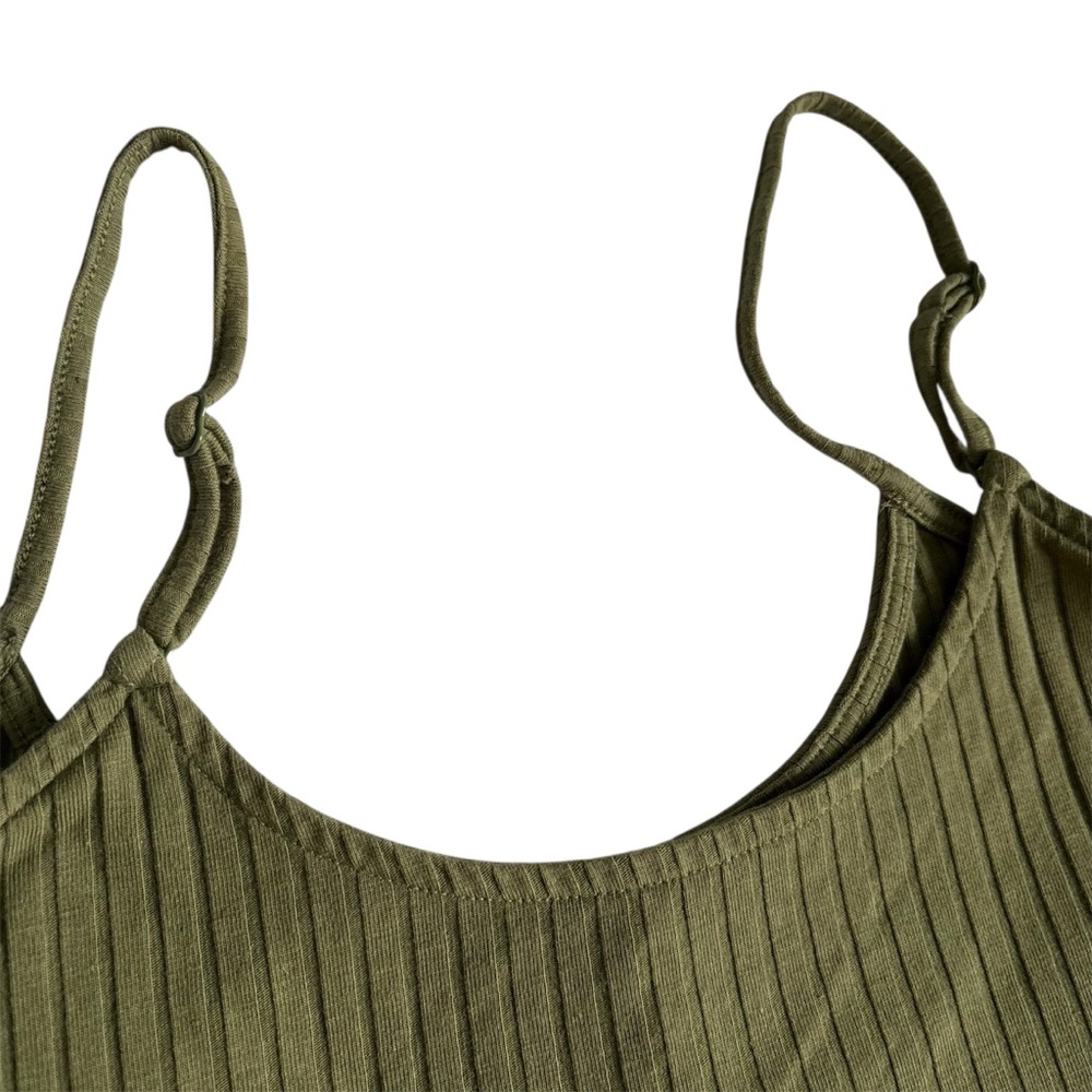 🌿 AE | Green Ribbed Crop tank - Picture 7 of 8